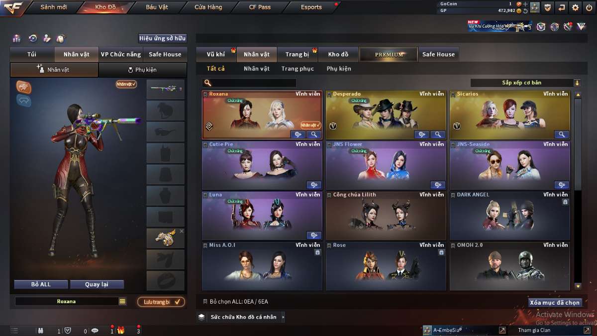 shop acc cf uy tin gia re